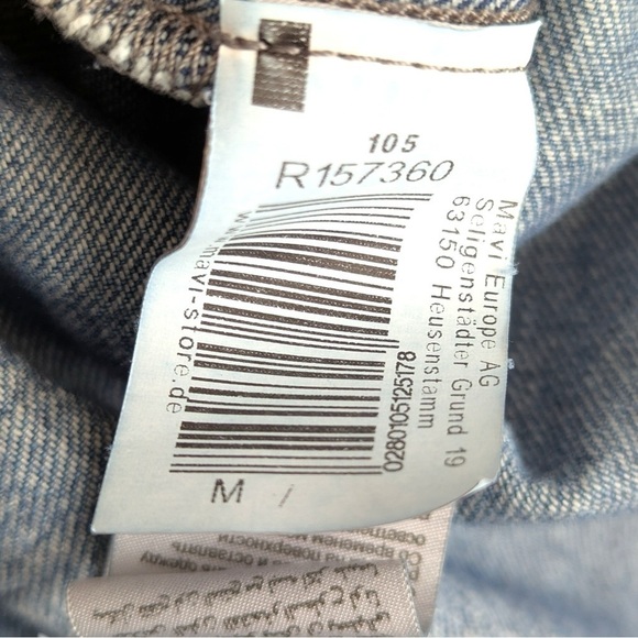 Mavi Blue Denim Shirt Jacket with Pink & Green Floral Embroidery - Picture 6 of 9